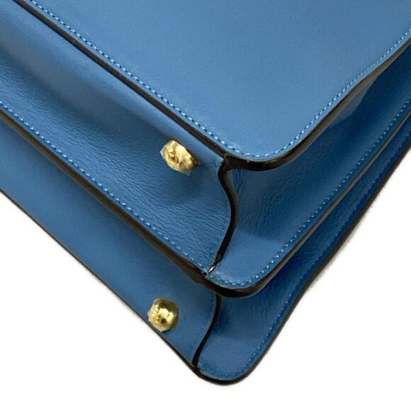 Auth FENDI Peekaboo I See U Medium 8BN321-A6V3 Light Blue Nappa Leather - Picture 3 of 16